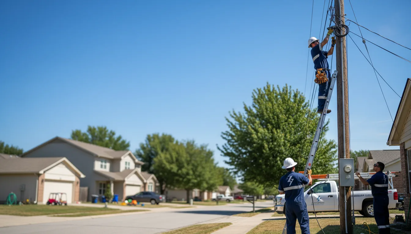 Residential electrician providing installation services in Sabine Pass, TX